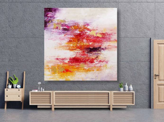 Work Painting Oversized Textured Abstract Canvas Wall Art 8U1SP wall art